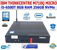 IBM LENOVO THINKCENTRE M710Q 8GB RAM 256GB NVMe I5-6500T MICRO WIN 10 PRO MINI picture