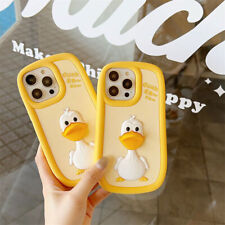 Lovely 3D Duck Soft Silicone Cute Cover Case For 11 12 13 14 Pro Max Plus picture