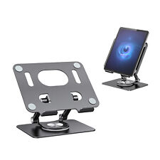 Portable Stand Ergonomic Metal Aluminum Adjustable Tablet Phone Holder Foldable picture