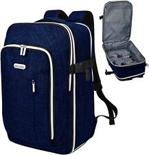 Personal Item Travel Backpack for Women Men, Flight Approved Carry Navy Blue  picture