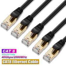 CAT 8 Ethernet Cable 5Pack 10Pack Shielded SFTP Internet Network Patch Cord Lot picture