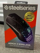SteelSeries Aerox 3 Wireless Optical Gaming Mouse - Onyx *BRAND NEW* picture