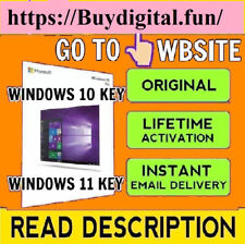 Microsoft Windows 10 11 Pro 64Bit ENGLISH DVD & Key Operating System New Sealed. picture