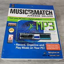 Music Match Jukebox Deluxe MP3 Sofware (1999) - New and Sealed Retail Long Box picture