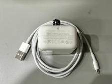 Apple 12w USB Charger Adapter for iPhones with lightning cable included picture