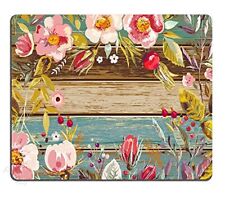 Gaming Mouse Pad Custom Design Vintage Background with Hand Drawn Floral Wrea... picture