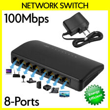 8 Port Network Switch 1-Input 8-Outputs 10/100Mbps Ethernet Desktop Switcher NEW picture
