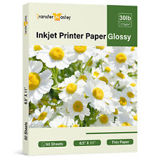 Lot 50-150 Sheets Thin Glossy Printer Paper 8.5x11 30lb for Inkjet, Flyer Paper picture