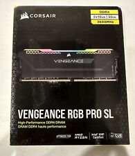 CORSAIR - VENGEANCE RGB PRO SL 32GB (2PK x 16GB) 3600MHz DDR4 C18 DIMM Sealed picture