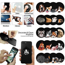 4 Pcs Animal Screen Cleaner Microfiber Sticker for Phone Glasses Tablet Monitors picture