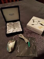UNBRANDED Wallace Silversmiths Silverplated Computer Mouse w/Blue Velvet Box picture