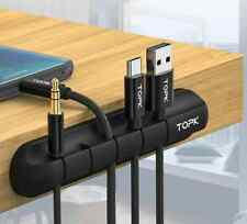 2PC Cable Winder Organizer Silicone USB Desktop Management Holder Mouse Headphon picture