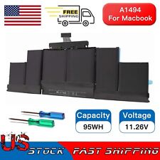 A1494 Battery For Apple MacBook Pro 15'' Retina A1398 Late 2013 Mid 2014 ME293 picture