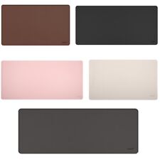 Leather Desk Mouse Pad with Stitched Edges & Non-Slip PU Mat - Various Size picture