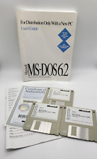 Vintage Genuine Microsoft MS-DOS 6.2 With 3 Disks & COA picture