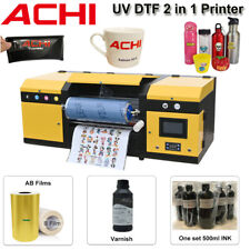 2 in 1 A3 UV DTF Printer Epson I608 Head Transfer Sticker & Varnish AB Film US picture
