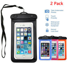 2X Swimming Waterproof Underwater Pouch Bag Pack Dry Case Cover For Cell Phone picture