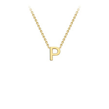 9K YLW GOLD INITIAL 'P' N/L 38+5cm picture