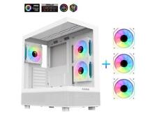 Sama Neview 4361 White Dual USB3.0 and Type C Tempered Glass ATX Mid Tower picture
