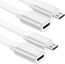 Sumind 2 Pack Micro USB Extension Cable 10 ft/ 3 Meters Male to Female white  picture
