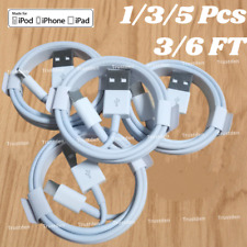 Lot USB Cable 3Ft 6Ft For Apple iPhone 14 13 12 11 Pro XR 8 7 6 SE Charger Cord picture