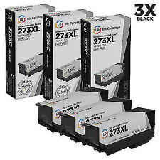 LD Remanufactured Epson T273XL020 / T273020 Pack of 3 HY Black Ink Cartridges picture
