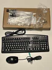 Vintage Black Dell Wired Keyboard And Mouse Model SK-8110 (PS/2) - New In Box picture