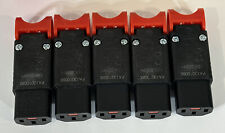 LOT OF 5 IEC Lock+ Locking Rewireable C13 Connector PA130100BK Qty 5 picture