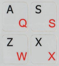 FRENCH AZERTY- ENGLISH US KEYBOARD STICKER NON TRANSPARENT GRAY picture