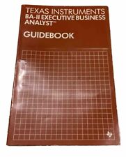 Texas Instruments BA-11 Executive Business Analyst Guidebook picture