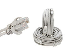 CAT5 Ethernet Patch Cable RJ-45 LAN Internet Cable Gray 1.5FT-20FT Multipack LOT picture