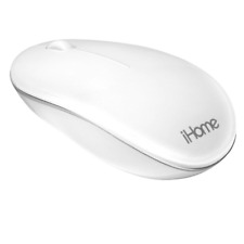 iHome Wireless Laser Mouse Ergonomic Bluetooth Ambidextrous Slim White for Mac picture