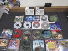 Estate lot PC Games CD vintage JACK Myst Jetfighter Streets Windows Diskettes + picture
