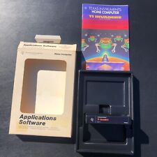 Vintage 1981 TI Invaders Texas Instruments Home Computer Game With Booklet RARE picture