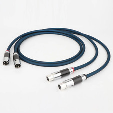 Pair Carbon Fibre XLR Plug XLR Audio Cable OFC Silver Plated Copper Signal Line picture