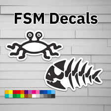 FSM Flying Spaghetti Monster Jolly Pirate Fish Decal, Sticker for Laptop picture