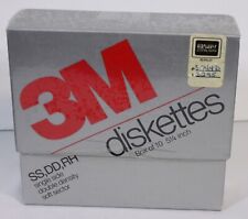 5 Vtg 3M Diskettes in Box SS DD RH 5.25 Inch Floppy Discs Computer Part picture
