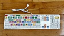⭐ Logic Keyboard Apple Final Cut Pro X Pro Line Computer Wired USB Colored Keys picture
