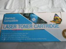 (2)PK Premium Laser Toner Cartridges PTCE411A Cyan HP Laser-Jet Pro NEW-OPEN BOX picture