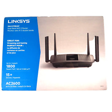 New Linksys MAX STREAM  Dual-Band WIFI 5 Router  AC2600 EA8100    1800 Sq Ft picture