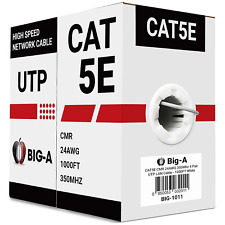 - Bulk Cat5E Cable 1000Ft 24AWG Solid 4 Pair Cat5E Ethernet Cable, Unshielded Tw picture