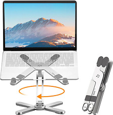 Laptop Stand with 360 Rotating Base, Metal Holder, Laptops up to 16 Inches picture