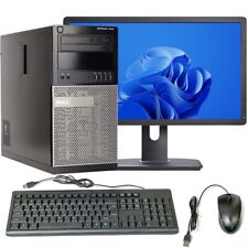 Dell Desktop i3 Computer PC Tower 8GB RAM 500GB HD 20in LCD Windows 10 WiFi DVD picture