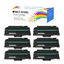 6x Toner Cartridge Replacement for Samsung 105 MLT-D105L use in ML-2525 ML-2581N picture