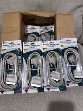 Lot 6 Parallel Printer Cable 25-Pin Male 36-Pin Male Bi-Directional 10ft New VTG picture