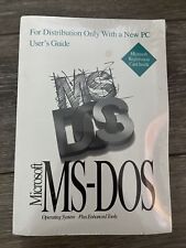 NEW Vintage Microsoft MS-DOS Operating System Enhanced Manual Floppy Discs COA picture