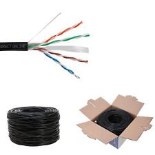 500ft Cat6 Network Cable Outdoor Direct Burial 23AWG Solid Bulk Ethernet Wire picture