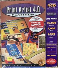 Print Artist 4.0 Platinum SIERRA HOME ©1998 Sierra On-Line WIN 95 & MAC CD picture