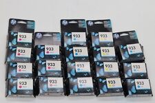 Lot of 18 HP 933 Genuine Ink Cartridges Yellow, Magenta & Cyan (exp 2017-2019) picture