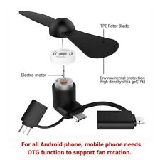 3-IN-1 smart PHONE COOLING Mini FAN for iPhone 5 6 7 8 X micro-B type-C android picture